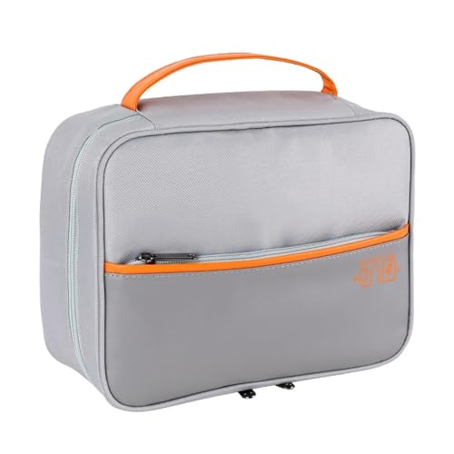 Aufbewahrungstasche for Elektronik mit Zwei-Wege-Reißverschluss und Griff, multifunktionaler tragbarer Kabel-Organizer for den Heimgebrauch Kabeltasche(Grey) von VONCYKI