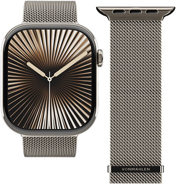 Watch Straps Milanese Loop 2 für Apple Watch (40/41/42mm) desert sand von VONMÄHLEN