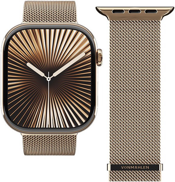 Watch Straps Milanese Loop 2 für Apple Watch (44/45/46/49mm) sunset gold von VONMÄHLEN