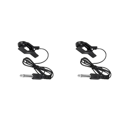 VONNST Acoustics Gitarren-Piezo-Tonabnehmer, 6,35 mm Ausgangs-Sound, Piezo-Kontakt-Tonabnehmer, Ersatz-Mikrofone, Piezo-Tonabnehmer für Gitarre, Ukulele, Violine von VONNST
