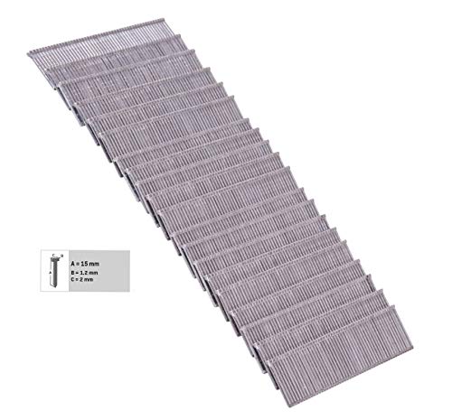VONROC Nägeln 15mm für Elektrotacker - Universal - 1000 Stück von VONROC