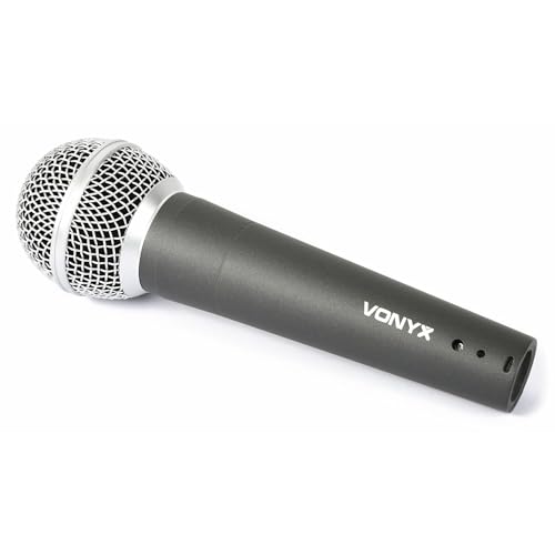 VONYX DM58 Dynamisches Mikrofon für Gesang und Sprache mit 5 Meter XLR - 6,3 mm Klinkenkabel von VONYX