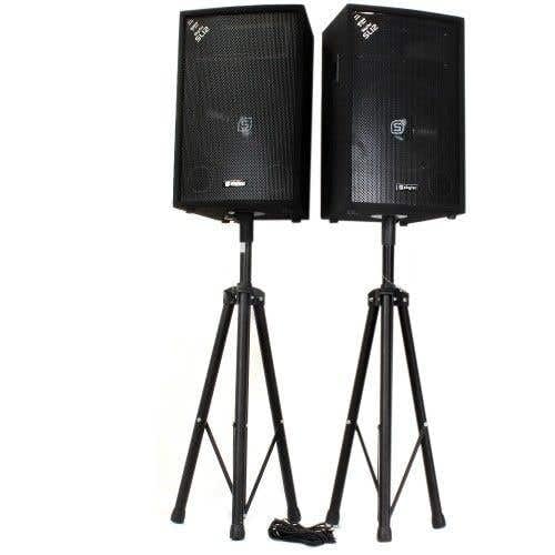 Vonyx-Lautsprecherset - Zwei SL12-Lautsprecher mit Ständern und Kabel - 1200 W von Vonyx