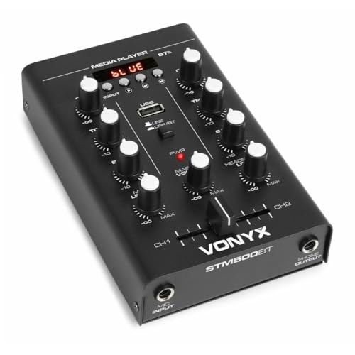 Vonyx SMT500BT Kompaktmixer Mischpult mit Bluetooth und mp3-Player von VONYX