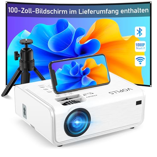 【Elektrische Keystone 6D/4P】 Beamer 18000 Lumen, 5G WiFi Bluetooth Beamer 4K Heimkino, VOPLLS 1080P Full HD Beamer Outdoor ±50° Zoom, Projektor Handy Kompatibel mit TV-Box/PS5/iOS/Android-Telefon 【Elektrische Keystone 6D/4P】 Beamer 18000 Lumen, 5G WiFi Bluetooth Beamer 4K Heimkino, VOPLLS 1080P Full HD Beamer Outdoor ±50° Zoom, Projektor Handy Kompatibel mit TV-Box/PS5/iOS/Android-Telefon von VOPLLS