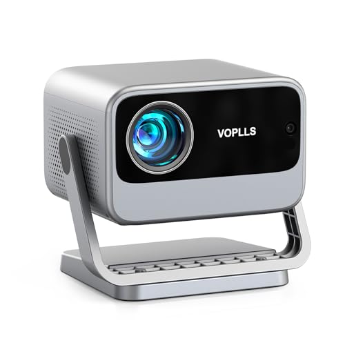 Smart Beamer【Netflix Official & Dolby Audio】 VOPLLS Autofokus/Trapezkorrektur 28000 Lumen Beamer 4K Unterstützt, WiFi6 Bluetooth Full HD 1080P Video Beamer Heimkino/Outdoor Projektor für Handy/Laptop von VOPLLS