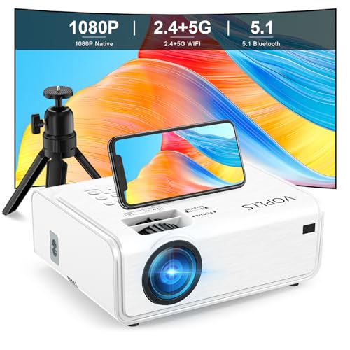Smart Beamer【Elektrische Keystone 6D/4P】 VOPLLS Elektrische Fokus 25000 Lumen Beamer 4K Unterstützt, WiFi6 Bluetooth Full HD 1080P Video Beamer Heimkino/Outdoor Projektor für Handy/Laptop Smart Beamer【Elektrische Keystone 6D/4P】 VOPLLS Elektrische Fokus 25000 Lumen Beamer 4K Unterstützt, WiFi6 Bluetooth Full HD 1080P Video Beamer Heimkino/Outdoor Projektor für Handy/Laptop von VOPLLS