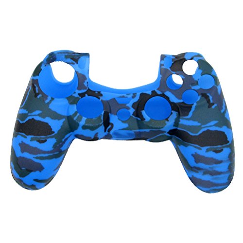 VORCOOL Silikon Schutzhülle Gehäuse für PS4 Controller, Camouflage Blau von VORCOOL