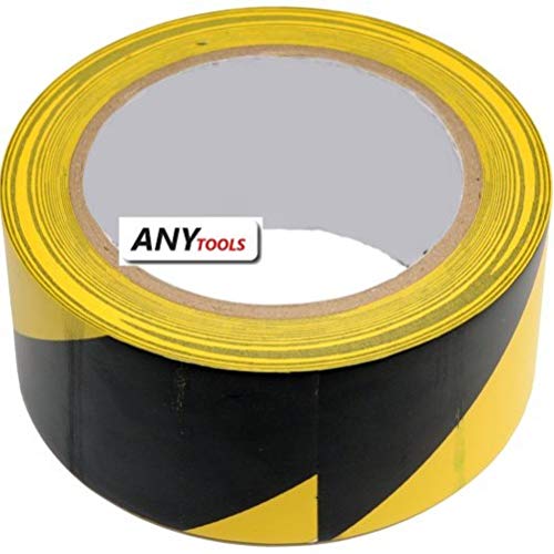 WARNING TAPE YELLOW BLACK 48MMx33M von VOREL