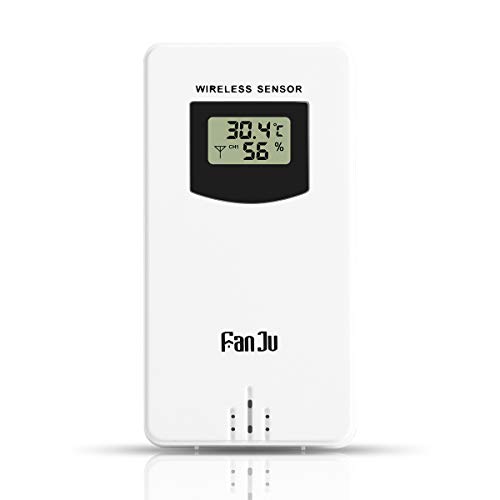 VORRINC Funk Außensensor für Wetterstation, Unterstützt nur die wetterstation der FJ Serie, Außen Thermometer-Hygrometer, 60 m Reichweite Wetterstation Zubehör Sendefrequenz: 433.92 MHz Weiß VORRINC Funk Außensensor für Wetterstation, Unterstützt nur die wetterstation der FJ Serie, Außen Thermometer-Hygrometer, 60 m Reichweite Wetterstation Zubehör Sendefrequenz: 433.92 MHz Weiß von VORRINC