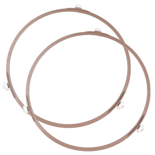 VOSAREA 2 Stück Mikrowellen Plattenspieler Stützkreis Aus Hitzebeständigem Glas Passend Für Rollenhalterung Ideal Zur Stabilisierung Und Unterstützung Von Mikrowellen Plattenspielern von VOSAREA