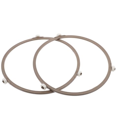 VOSAREA 2 Stücke Mikrowelle Drehteller Ring Mikrowellenofen Rotierender Rollenstütze Ring (weiß) von VOSAREA