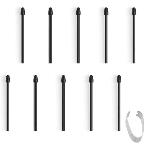 VOVIPO 10pcs Ersatz Schreibfedern Spitzen Nachfüllung für Remarkable Marker/Marker Plus/Kindle Scribe Pen2 Pro, Max Lumi2, Note Air2, Note5, Nova Air C Stylus Pen-Schwarz von VOVIPO