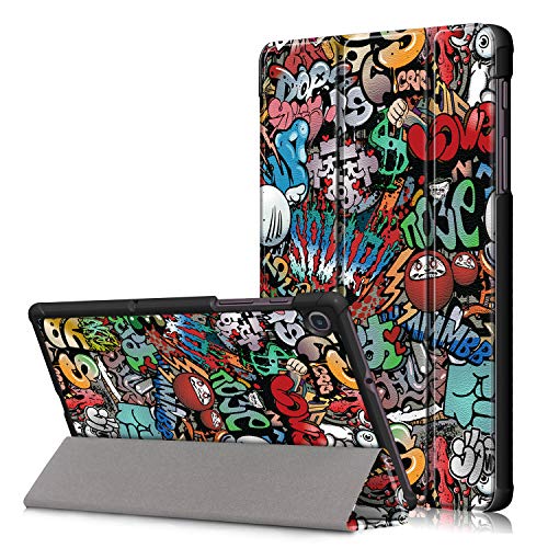 VOVIPO Schutzhülle für Samsung Galaxy Tab A7 Lite 8.7 2021 SM-T225/SM-T220, Hartschale, dünn, dreifach gefaltet, für Galaxy Tab A7 Lite 8,7 Zoll (8,7 Zoll), Graffiti von VOVIPO