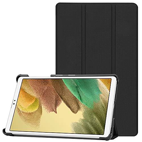 VOVIPO Schutzhülle für Samsung Galaxy Tab A7 Lite 8.7 2021 SM-T225/SM-T220, Hartschale, dünn, dreifach gefaltet, für Galaxy Tab A7 Lite 8,7 Zoll - Schwarz von VOVIPO