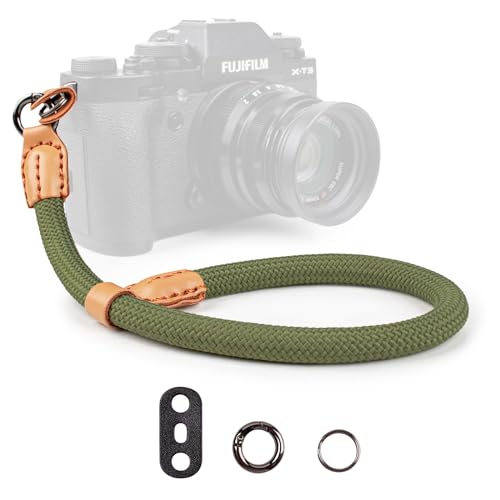 VOVMOEYA Kamera Handschlaufe,Kameragurt aus Seil für Sony Alpha Handschlaufe A7 IV A6400 A6000 Canon EOS Handschlaufe Fujifilm X100V Nikon DSLR Handschlaufe - Grün VOVMOEYA Kamera Handschlaufe,Kameragurt aus Seil für Sony Alpha Handschlaufe A7 IV A6400 A6000 Canon EOS Handschlaufe Fujifilm X100V Nikon DSLR Handschlaufe - Grün von VOVMOEYA