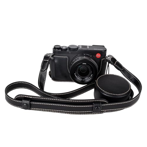 VOVMOEYA Kamera-Schutzhüllen-Set für Leica D-LUX8-Kamera, für Leica DLUX8-Halbhülle D-LUX 8-Kameraabdeckung mit vorderem Objektivdeckel und Schultergurt, SCHWARZ VOVMOEYA Kamera-Schutzhüllen-Set für Leica D-LUX8-Kamera, für Leica DLUX8-Halbhülle D-LUX 8-Kameraabdeckung mit vorderem Objektivdeckel und Schultergurt, SCHWARZ von VOVMOEYA