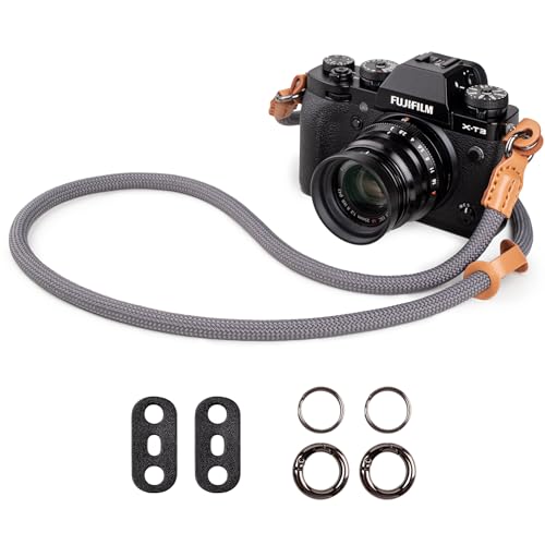 VOVMOEYA Kameragurt Sony Alpha,Kamera Tragegurt aus Seil für Canon EOS Sony A6000 A6400 A7 IV Fujifilm X100V XT5 Nikon Zfc Nackengurt Schultergurt DSLR Kameragurt - Grau VOVMOEYA Kameragurt Sony Alpha,Kamera Tragegurt aus Seil für Canon EOS Sony A6000 A6400 A7 IV Fujifilm X100V XT5 Nikon Zfc Nackengurt Schultergurt DSLR Kameragurt - Grau von VOVMOEYA