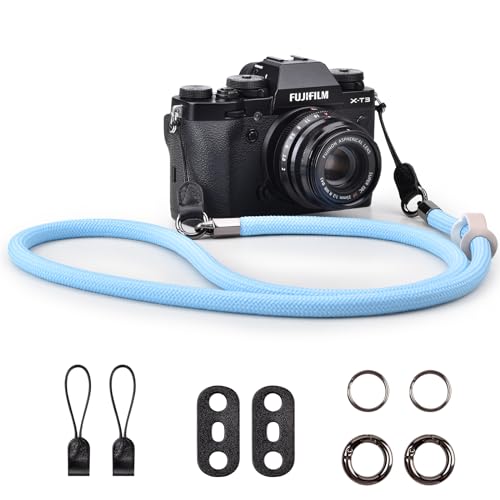 VOVMOEYA Kameragurt Sony Alpha,Kamera Tragegurt aus Seil für Canon EOS Sony A6000 A6400 A7 IV Fujifilm X100V XT5 Nikon Zfc Nackengurt Umhängegurt Schultergurt DSLR Kameragurt - Schwarz VOVMOEYA Kameragurt Sony Alpha,Kamera Tragegurt aus Seil für Canon EOS Sony A6000 A6400 A7 IV Fujifilm X100V XT5 Nikon Zfc Nackengurt Umhängegurt Schultergurt DSLR Kameragurt - Schwarz von VOVMOEYA