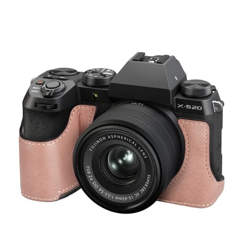 VOVMOEYA XS20 Hülle, Halbe Kameratasche für Fuji XS20, PU-Leder Tasche kompatibel mit Fujifilm X-S20 Digitalkamera – Rosa VOVMOEYA XS20 Hülle, Halbe Kameratasche für Fuji XS20, PU-Leder Tasche kompatibel mit Fujifilm X-S20 Digitalkamera – Rosa von VOVMOEYA
