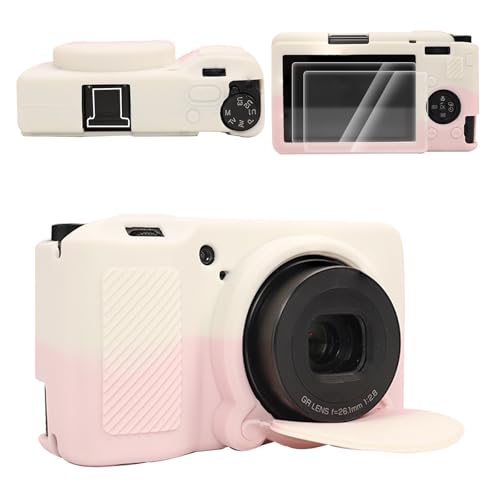 VOVMOEYA for Ricoh GRIII/GRIIIx/GR3/GR3X Silicone Case,【Case*1 Screen Protector*2 Hot Shoe Cover*1】 GR IIIx Protective Cover Camera Case for Ricoh GR III Detachable Lens Cover Lightweight-WBYPK VOVMOEYA for Ricoh GRIII/GRIIIx/GR3/GR3X Silicone Case,【Case*1 Screen Protector*2 Hot Shoe Cover*1】 GR IIIx Protective Cover Camera Case for Ricoh GR III Detachable Lens Cover Lightweight-WBYPK von VOVMOEYA