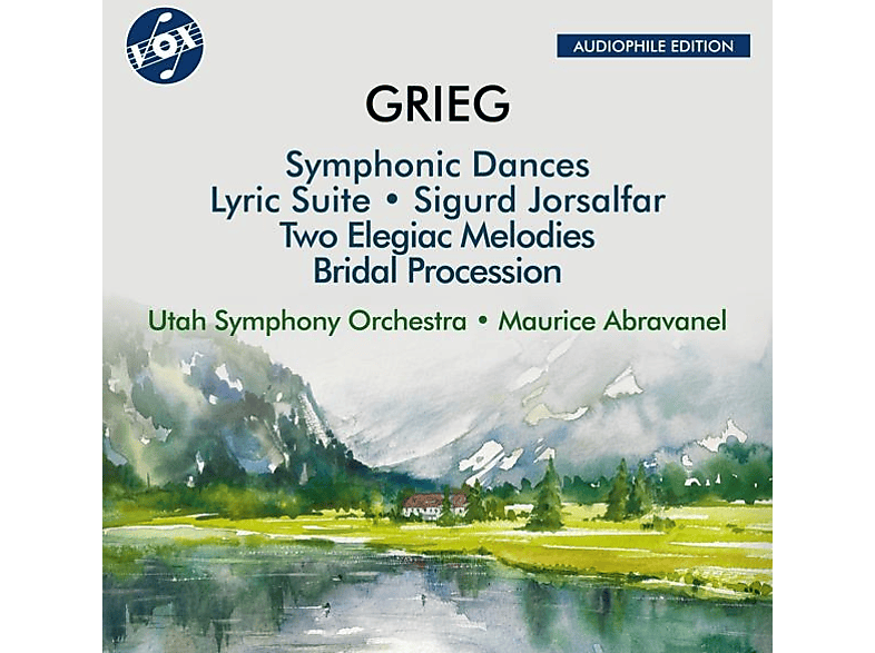 Maurice/utah Symphony Orchestra Abravanel - Symphonic Dances Lyric Suite Sigurd Jorsalfar Two Elegiac Melodies Bridal Procession (CD) von VOX