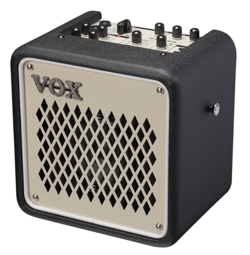 VOX - Mini Go 3 Smoky Beige, Combo Verstärker für Gitarre und Stimme der Serie Transistor, 3 W, Lautsprecher von 5 Zoll bis 4 Ohm, 11 Simulationen, 8 Effektarten, Farbe Smokey Beige von Vox