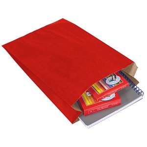 100 VP Faltenbeutel rot 20,0 x 32,0 cm von VP