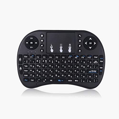 VQAGDV 2,4ghz USB-Empfänger Hintergrundbeleuchtung Mini Wireless Keyboard Bluetooth Wireless Keyboard Mit Touchpad Tastatur Geeignet Für Laptop/PC/Tablet/Windows/Mac/TV/Xbox/PS3/Android TV Box von VQAGDV