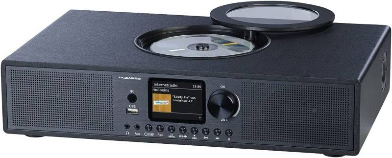 VR-Radio IRS-570.cd Micro-Stereoanlage DAB+ & Internetradio Microanlage (Digitalradio (DAB), 60.00 W, Schlaf-Timer) von VR-Radio