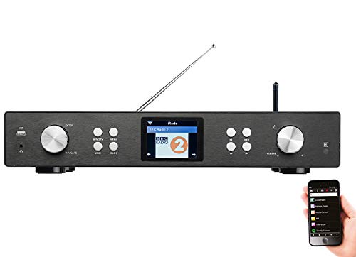 VR-Radio Internet Radio Tuner: Digitaler WLAN-HiFi-Tuner mit Internetradio, DAB+, UKW, MP3, Streaming (HiFi Receiver, Internetradio Baustein, iPhone Ladestation) von VR-Radio