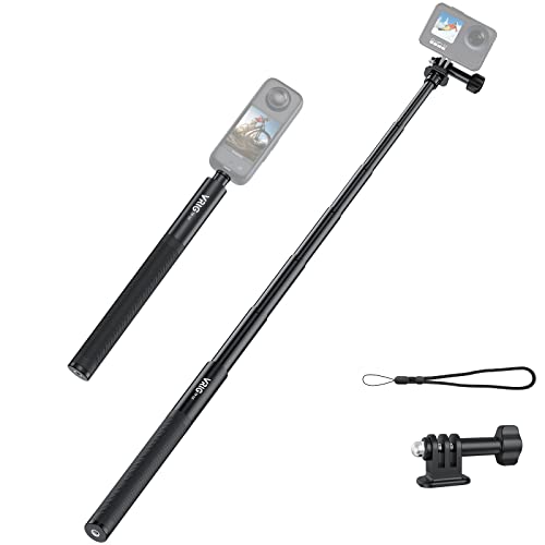 VRIG TP-13,131 cm unsichtbarer Selfie-Stick für Insta360 ONE X3, X2, X, Insta360 ONE R, RS, Insta 360 Kamera, 6,35 mm erweitertes Einbeinstativstativ von VRIG