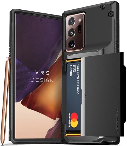 VRS DESIGN Damda Glide Pro Handyhülle für Galaxy Note 20 Ultra, mit [4 Karten] [halbautomatisch], hochwertige, stabile Kreditkartenschlitze, Brieftasche für Samsung Galaxy Note 20 Ultra 5G, 17,5 cm von VRS Design