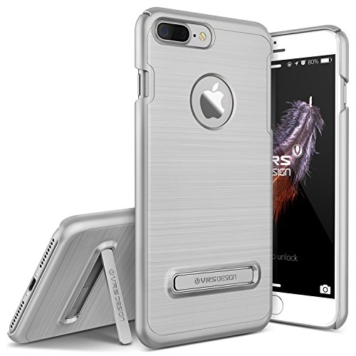 VRS Design® Simpli Lite Hülle kompatibel mit Apple iPhone 7 Plus | Polycarbonat in Light Silver | Zubehör Tasche Case Handy-Cover Schutz-Hülle Schale von VRS Design