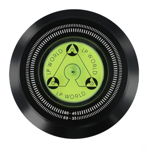 Aluminium-Stabilisator für 60 Hz für LP-Schallplatten, verbessert Wiedergabestabilität und Klangwiedergabe, schwarz Aluminium-Stabilisator für 60 Hz für LP-Schallplatten, verbessert Wiedergabestabilität und Klangwiedergabe, schwarz von VRTYVEYBB