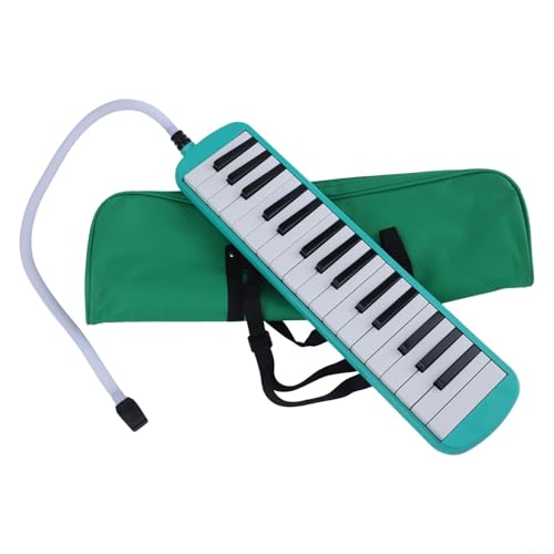 Melodica Keyboard-Set mit 32 Tasten, perfekt geeignet für Kinder, Anfänger und Musiker (grün) von VRTYVEYBB