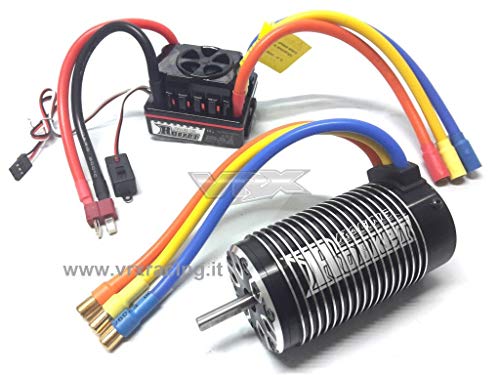Combo Brushless für 1/8 mit 4068 2050KV sensorless Motor (5mm Schaftdurchmesser) + 150A Regler Rocket Racing Sensor Waterproof VRX von VRX