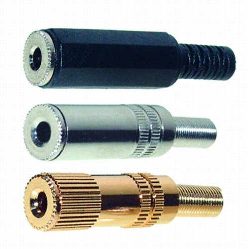 VS-ELECTRONIC - 610520 Klinkenkupplung, 3.5 mm, vergoldet Stereo AP51210MG von VS-ELECTRONIC