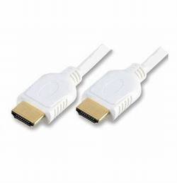 VS-ELECTRONIC - 610666 HDMI-Kabel, ST-A/ST-A Vergoldet, 1 m Länge, Weiß CO77470-W von VS-ELECTRONIC