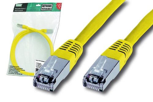 VS-ELECTRONIC - 686483 Patchkabel, Cat 5e, FTP, 3 m Länge, Gelb DK1521030Y von VS-ELECTRONIC