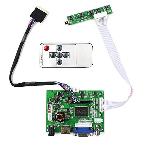 HDMI VGA 2AV Audio Eingang LCD-Controller-Platine für 14" LP140WH1 B140XW02 15,6" LP156WH2-TL B156XW04 1366x768 40Pins LCD Bildschirm (MEHRWEG) von VSDISPLAY