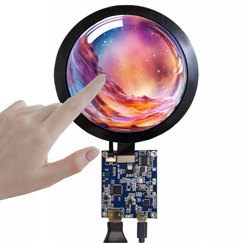 VSDISPLAY 12,7 cm (5 Zoll) 1080 x 1080 350 nit IPS MIPI runder LCD-Touchscreen und Mini-50-polige Controller-Platine von VSDISPLAY