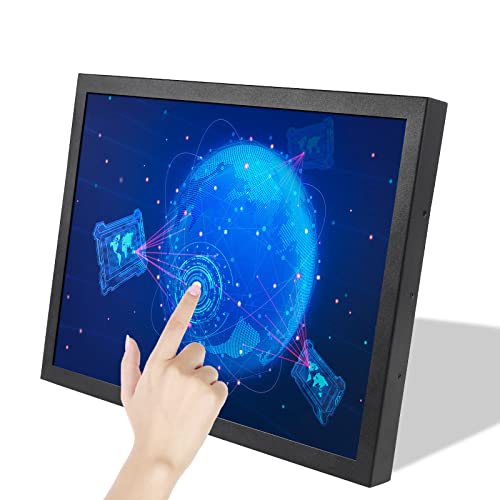 VSDISPLAY 15 Zoll Industrieller Touch Monitor mit Dual Lautsprechern, 38,1cm 1024x768 400 nit IPS Resistenter Touch Sensor LCD Bildschirm mit VGA DVI Video Eingang von VSDISPLAY