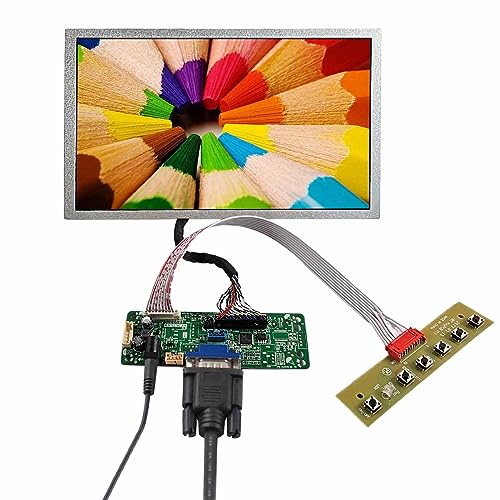 VSDISPLAY 22,6 cm (8,9 Zoll) HSD089IFW1 1024X600 TTL LCD-Bildschirm 40 Pins und VGA-Controller-Board RT2270C-806 von VSDISPLAY