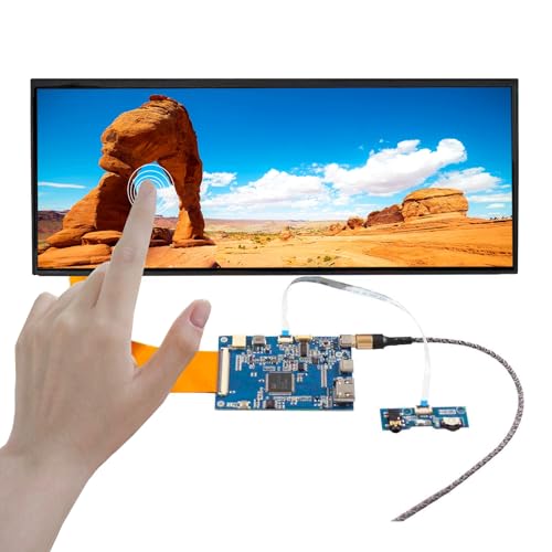 VSDISPLAY 31,2 cm (12,3 Zoll) 1920 x 720 FHD IPS breiter LCD-Touchscreen und Typ C Mini HDMI LVDs Controller Board 70 Pins von VSDISPLAY