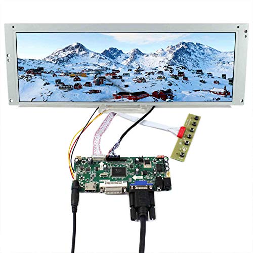 VSDISPLAY 37,8cm (14,9 Zoll) LTA149B780F 1280x390 TFT LCD Bildschirm mit HDMI VGA DVI Controller Board, für Marquee Monitor/Car Gauge Display von VSDISPLAY