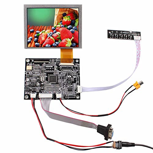 VSDISPLAY 5 Zoll AT050TN22 640 x 480 50-poliger TN LCD-Bildschirm und VGA AV Controller Board KYV-N2 V1 von VSDISPLAY