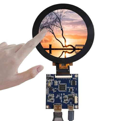 VSDISPLAY 7,1 cm (2,8 Zoll) 480 x 480 IPS MIPI 330 nit Kreis LCD Touchscreen und 40 Pins Controllerplatine von VSDISPLAY