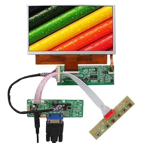VSDISPLAY 7 Zoll G070Y3-T01 800x480 600nit TTL LCD-Bildschirm und VGA-Controller-Platine 50 Pins von VSDISPLAY
