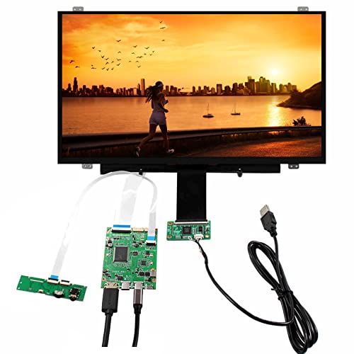 VSDISPLAY B140HAN01.1 1920 x 1080 FHD IPS kapazitiver Touchscreen und Typ C USB Mini HD-MI LCD Controller Board, 14 inch Wall-Mounted Type C Touch Monitor von VSDISPLAY